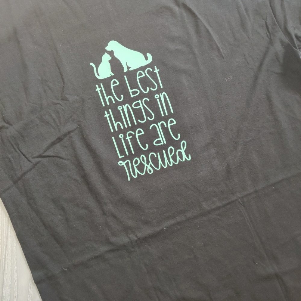 The best things in life are rescued dog cat shirt - Picture 5 of 7